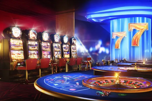 A person using their device against a moody casino-themed background, illustrating the smooth re-entry process at OKTKK.